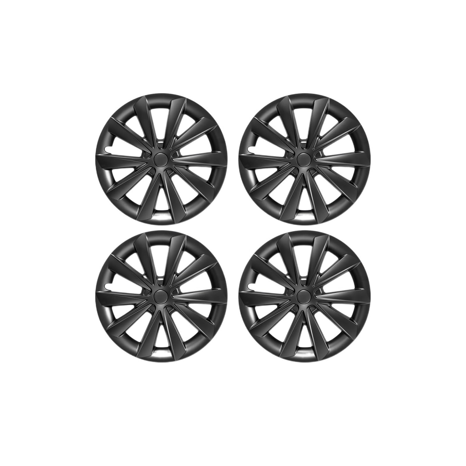 Amazon.co.jp: 4 個ホイールキャップセット、テスラモデル 3 18 インチ 