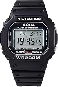Relógio Digital Masculino Aqua 200M Prova D'água Original