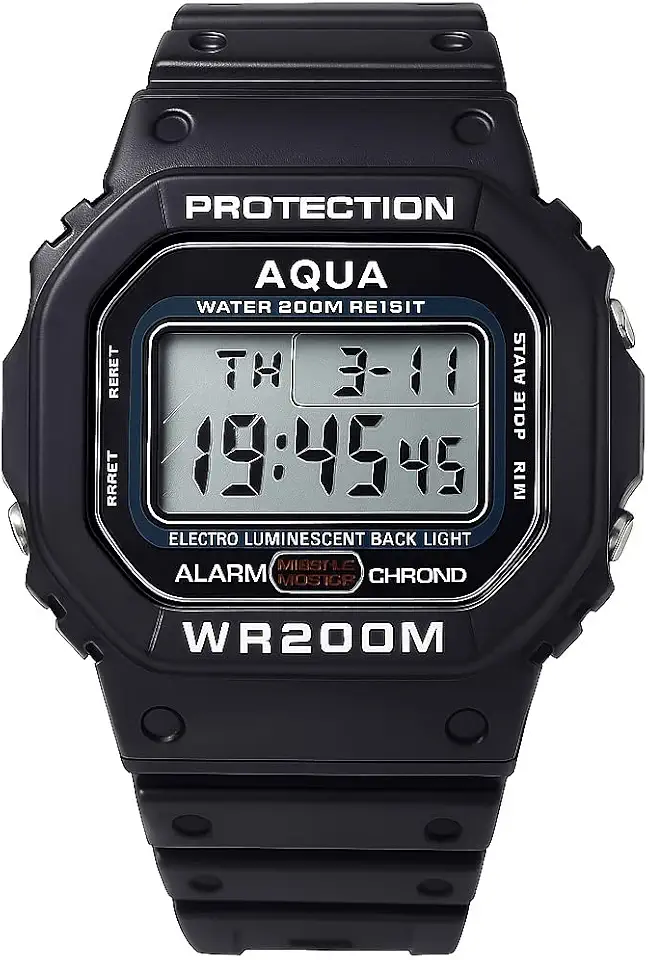 Relógio Digital Masculino Aqua 200M Prova D'água Original
