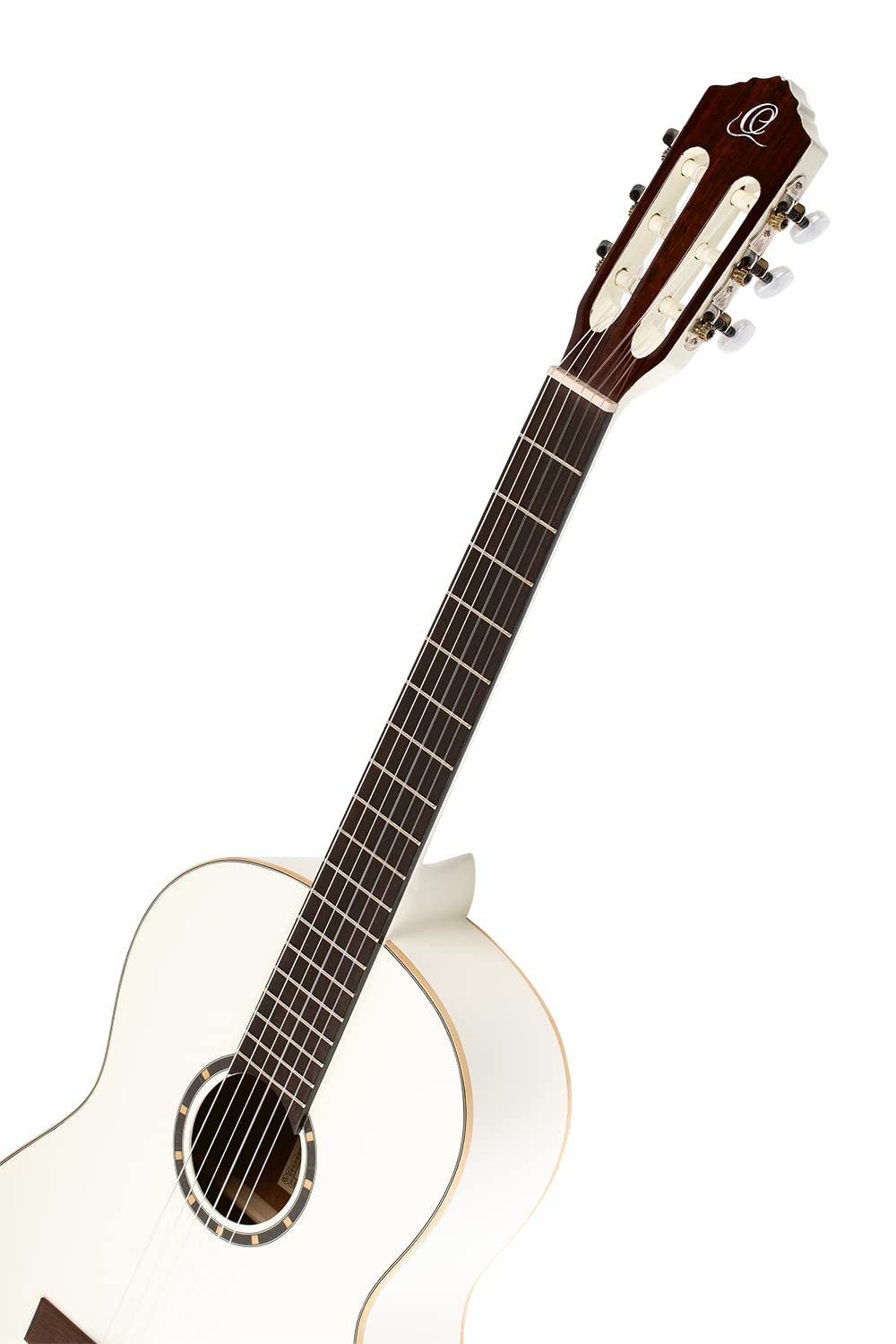 Ortega Guitars Guitarra Clásica Family Series 4/4 con Funda Slim Neck, Blanco, R121SNWH