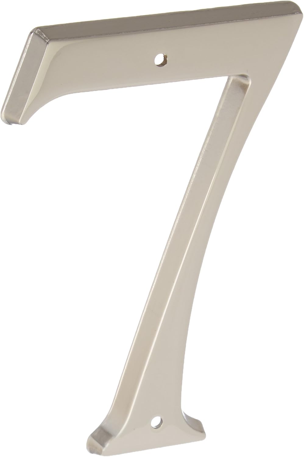 Baldwin 90677055# 7 House Number, Lifetime Bright Nickel