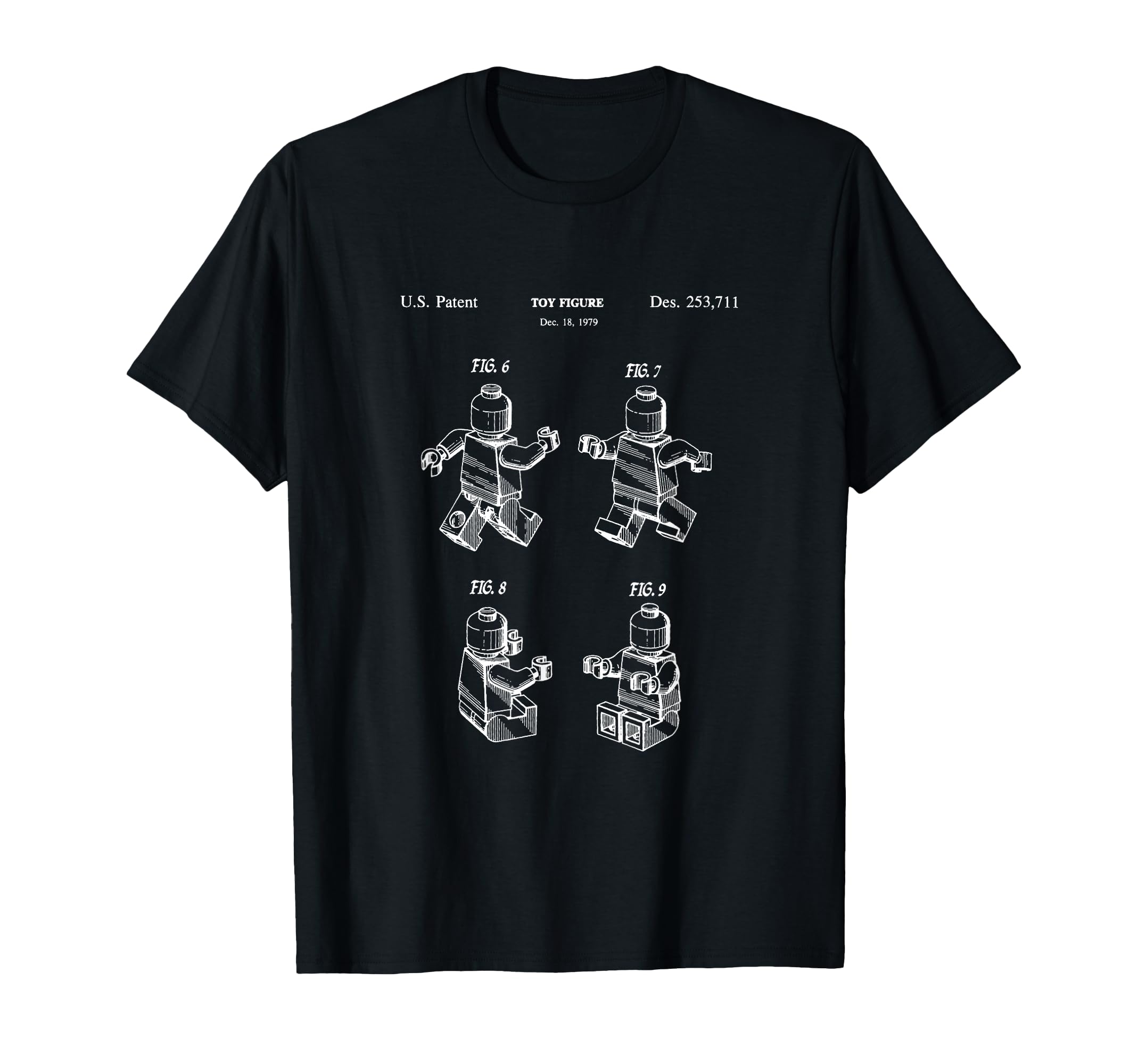 Toy Figurine Patent Master Builder Building Brick T-Shirt