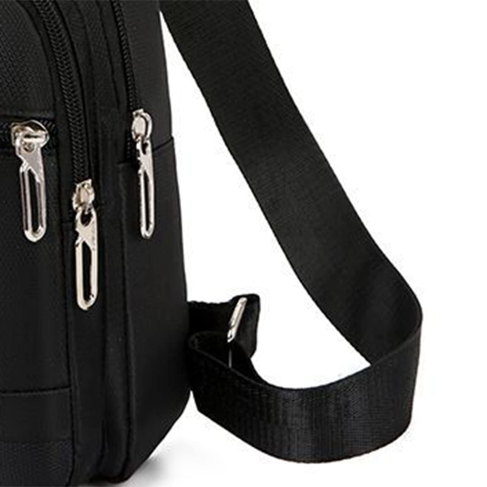Dilwe Sac de Poitrine Hommes Tissu Oxford Polyester Grande Capacité Sac à Bandoulière Léger