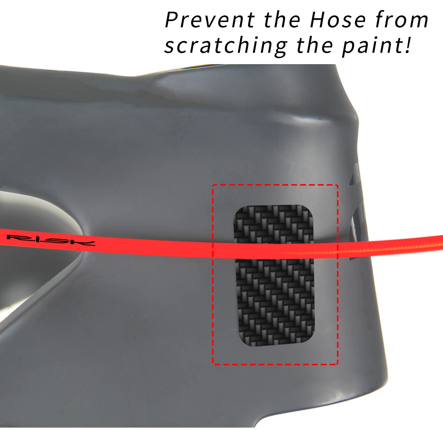 Paracatena Per Bicicletta In Plastica - Protezione Telaio Per MTB, Strada E Bici Pieghevoli, Nero - Foto 4