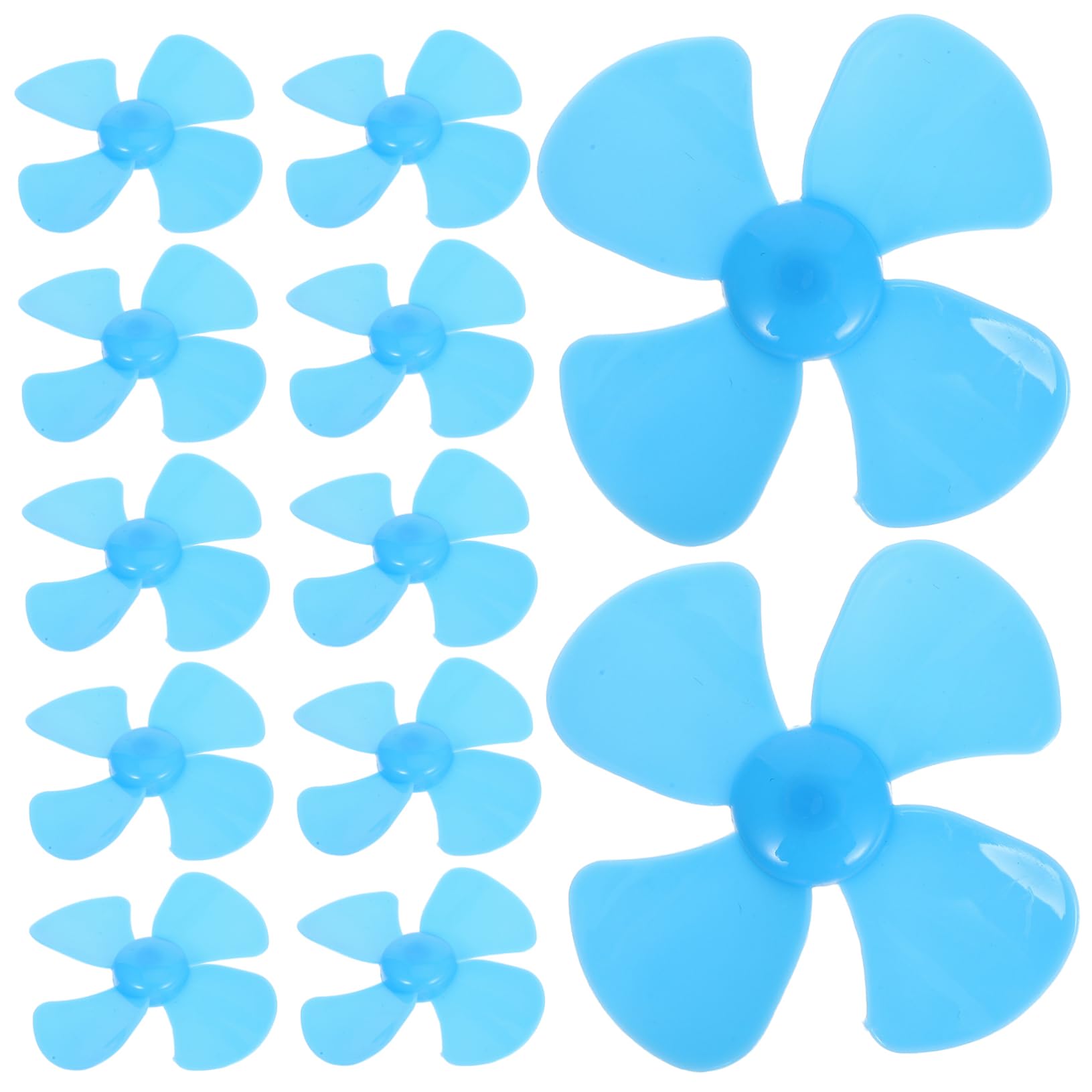 Homoyoyo 20pcs Model Propellers Plastic Mini Fan Blades for Rc Planes Boat Models and DIY Science Crafts Making Fan Experiment
