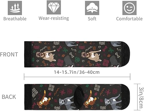 Miniatura 6 de LUMANSITTER Novedosos calcetines divertidos de moda cómodos para hombres y mujeres locos calcetines de vestir