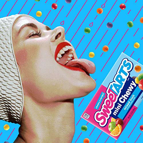 Sweetarts Mini Chewy Candy, 3.75 Oz Theater Box, 12 Ct #TOP5