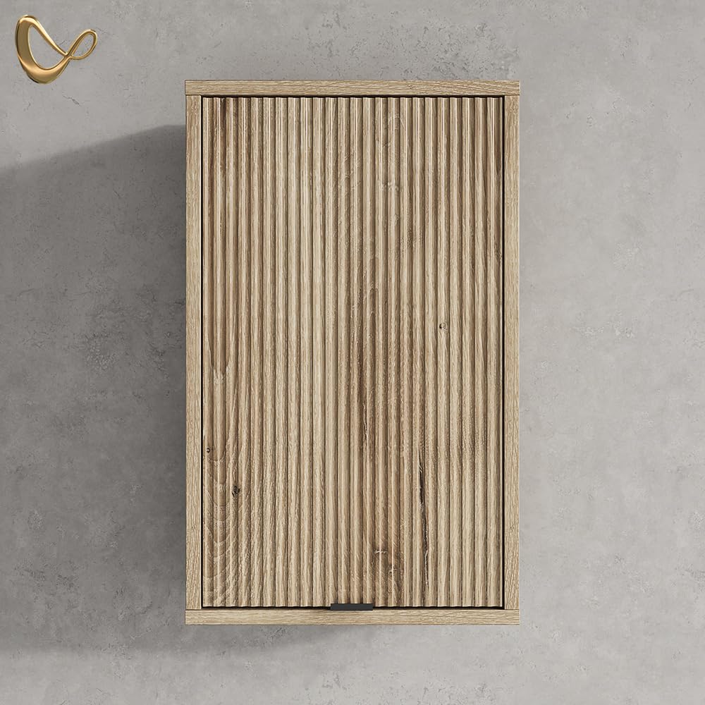 Livinity Armario de baño ATERNO, Roble Vikingo, 40 x 65 cm | con 2 estantes