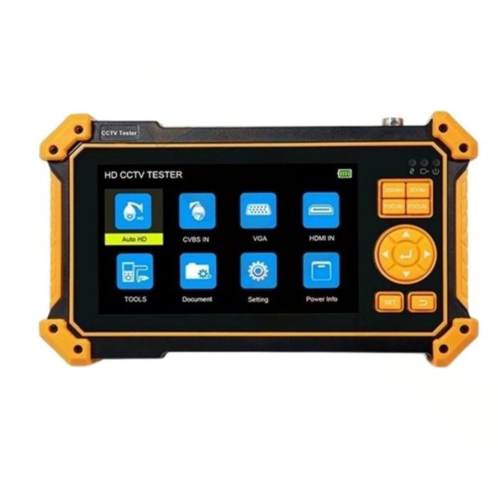 Tester per analizzatori CCTV Tester di videosorveglianza coassiale Engineering Treasure HD-3100C da 5 pollici con ingressi HDMI e VGA tracciamento cavi digitali con touch screen/display LCD
