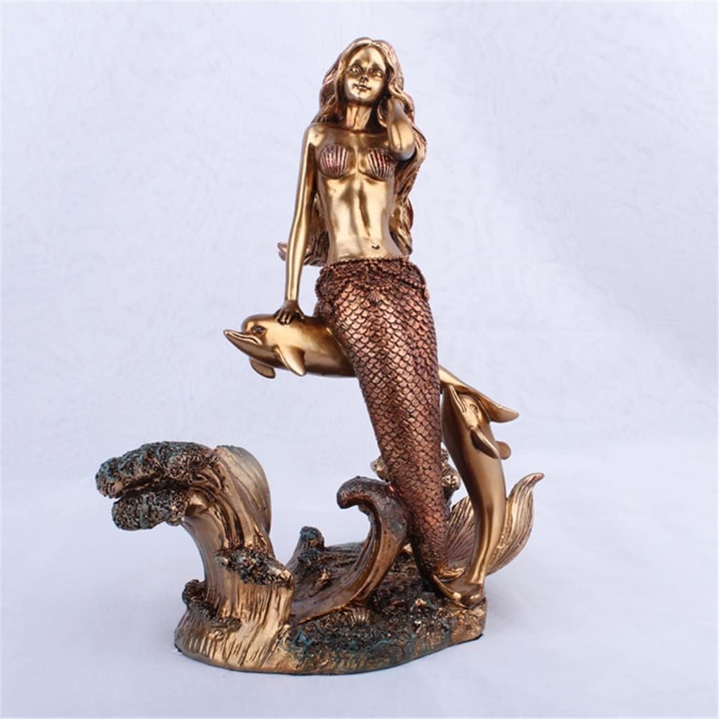 Tabletop Wine Rack Wine Bottle Rack for countertop, Elegant Mermaid Figurine Kitchen Decoration Wine Rack (D