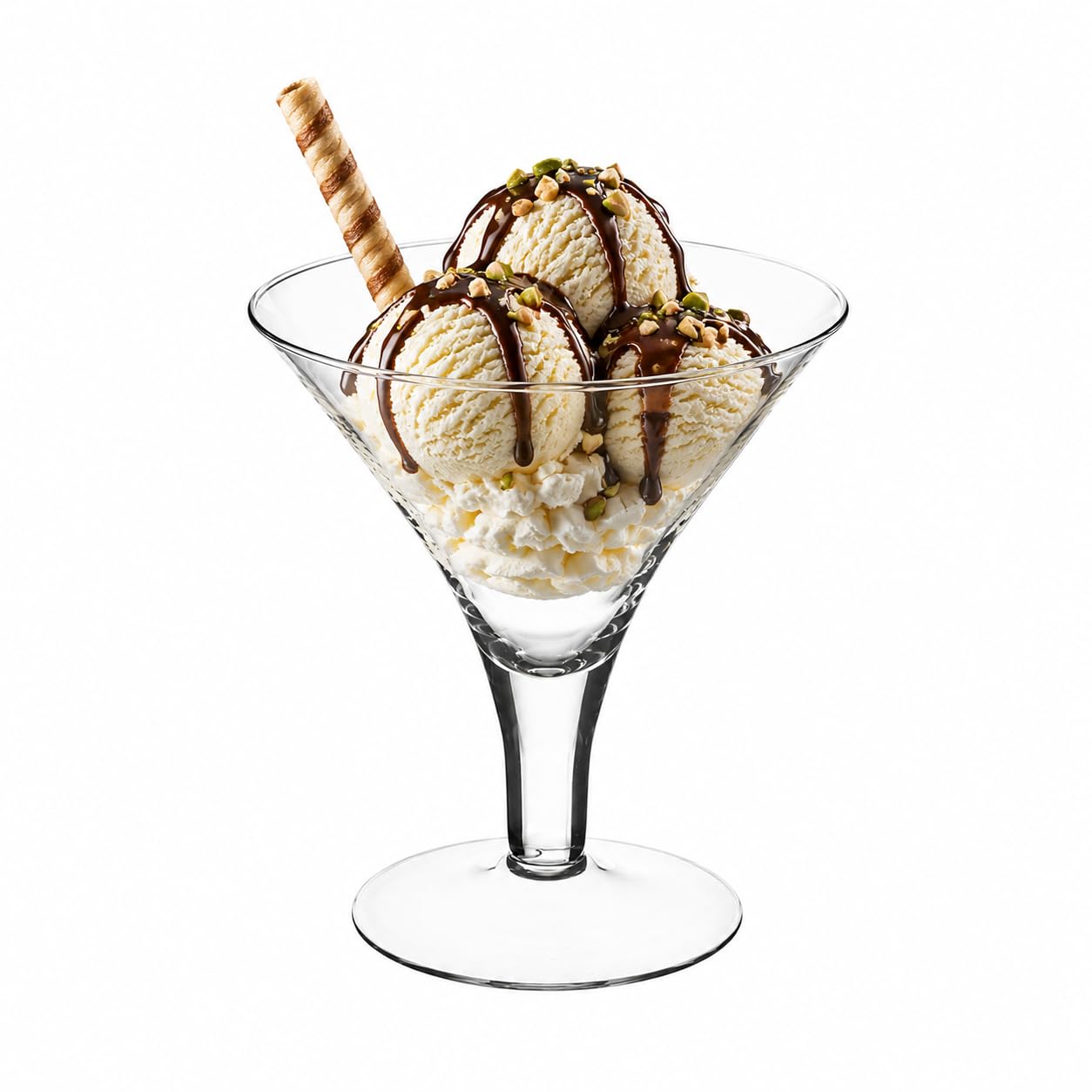 SWEET HOME Vaso Coppa Martini in vetro trasparente cod.VA00243ZZ cm 20h diam.17,5 by Varotto & Co.