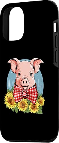 Miniatura 5 de iPhone 12 mini Cute Pig Lover Sunflower Farmer Farm for Women Men Case