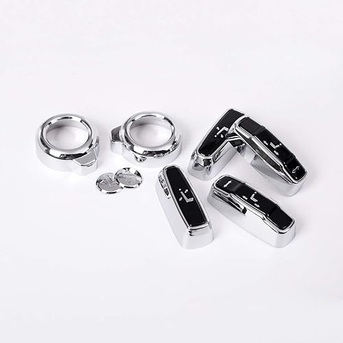 Miniatura 1 de CHEYA Cubierta de botón de ajuste de asiento ABS para Land Rover Range Rover SportVelarEvoqueDiscovery 5