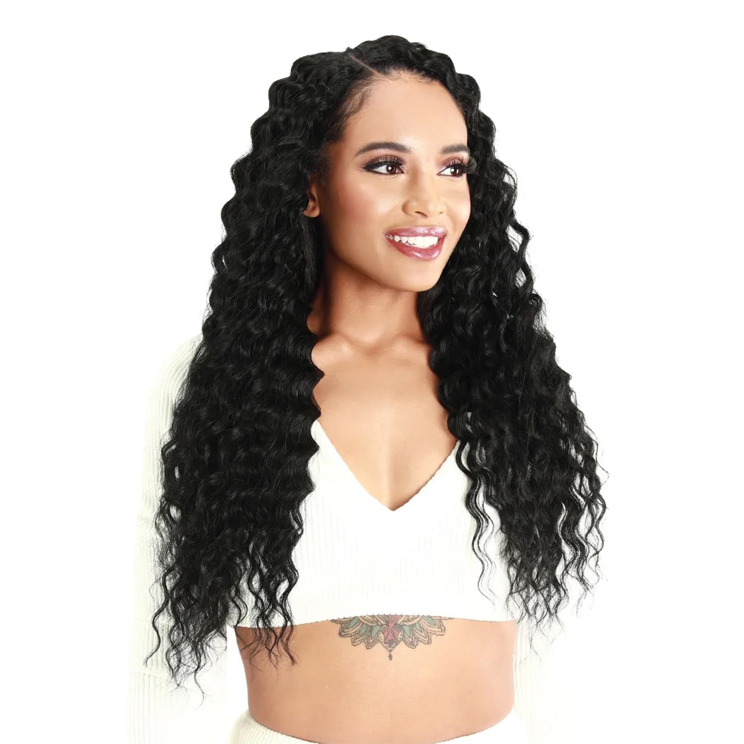 Royal Zury Weave Natural Dream Silk Press Clip On 7Pcs Deep Wave 18" (F4/27)