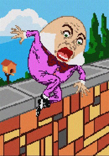 pepita Humpty (Large) Needlepoint Canvas