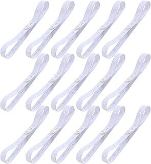 DIKACA 15 Piezas Correa De Pañal Para Hebilla De Pañal Cinturón De Fijación De Hebilla De Sujeción Del Pañal Hebillas De Bloqueo Elástico Blanco