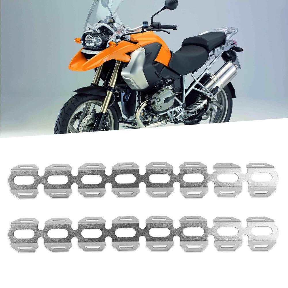 Bouclier Thermique D'échappement Moto, D'Isolation Couvercle Cache Silencieux Universel Tuyau Protection Flamme R1200Gs Droit Courbe Trou Acier échappement Pare Chaleur Echappement Couverture