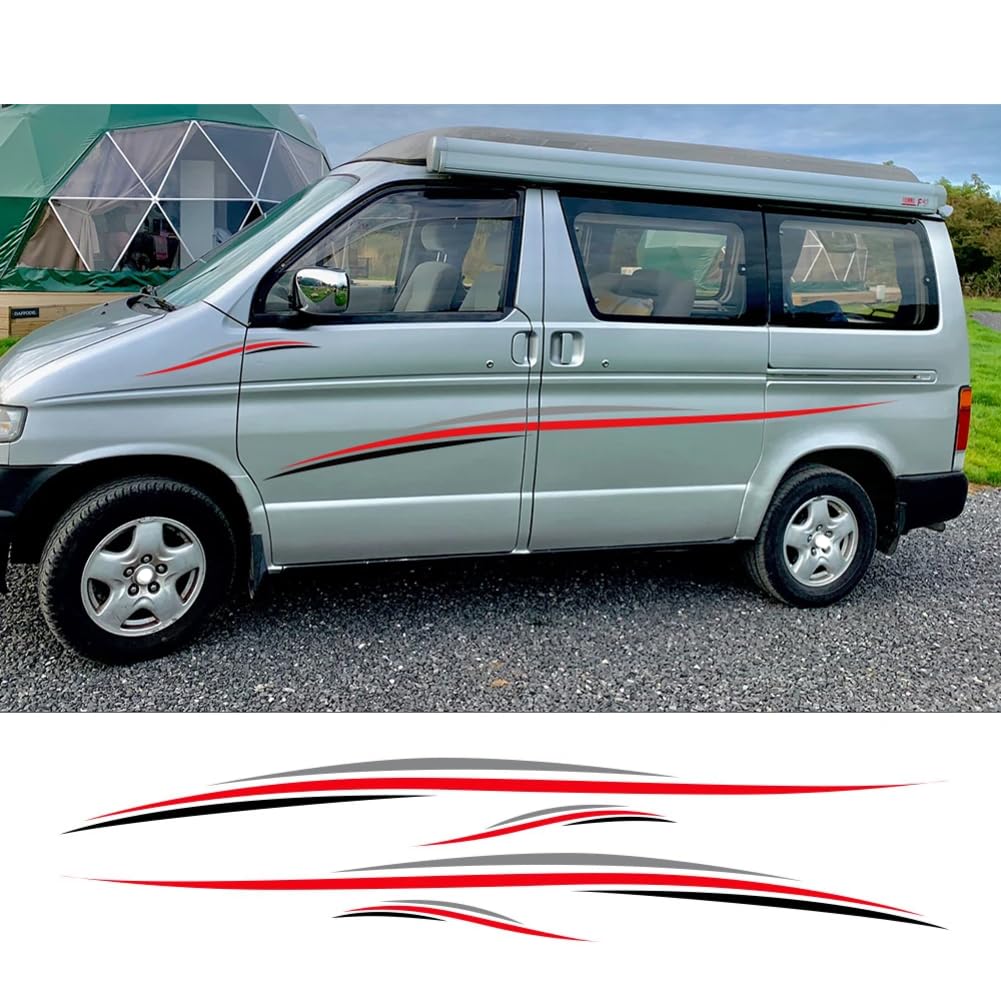 マツダ　ボンゴフレンディ　レーシング　ストライプ　ガンメタ　オートフリートップ マツダ ボンゴフレンディ レーシング ストライプ ガンメタ