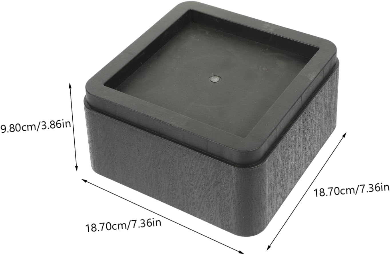 Garneck 4pcs Bed Frame Risers for Full Bed High Furniture Pads Non-Slip Rubber Base for Adjustable Table Desk Table Lifts Pad