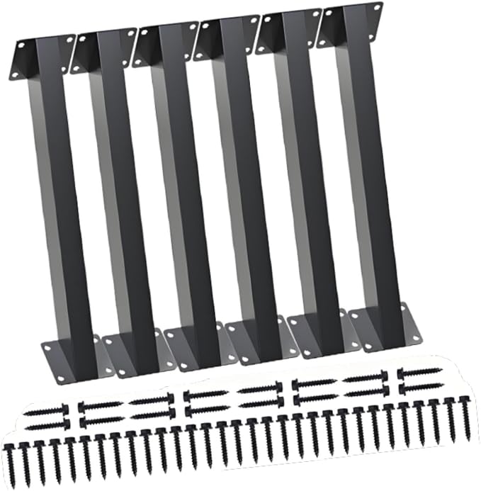 6 piezas de soportes angulares de refuerzo para pérgola, postes y vigas de madera, herrajes de hierro para exteriores, adecuados para gazebo, casa de árbol y más miniatura 7