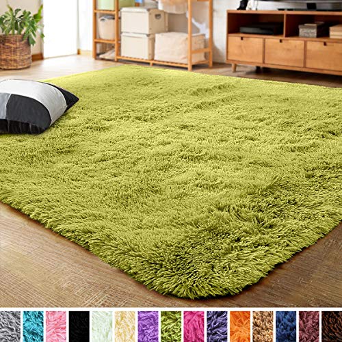 LOCHAS Ultra Soft Indoor Modern Area Rugs Fluffy Living Room Carpets for Children