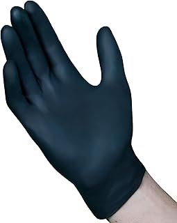 VGuard A16A31 Nitrile Gloves Disposable Gloves - 1 Box 100CT 5mil Small Black Powder Free Nitrile Gloves Box