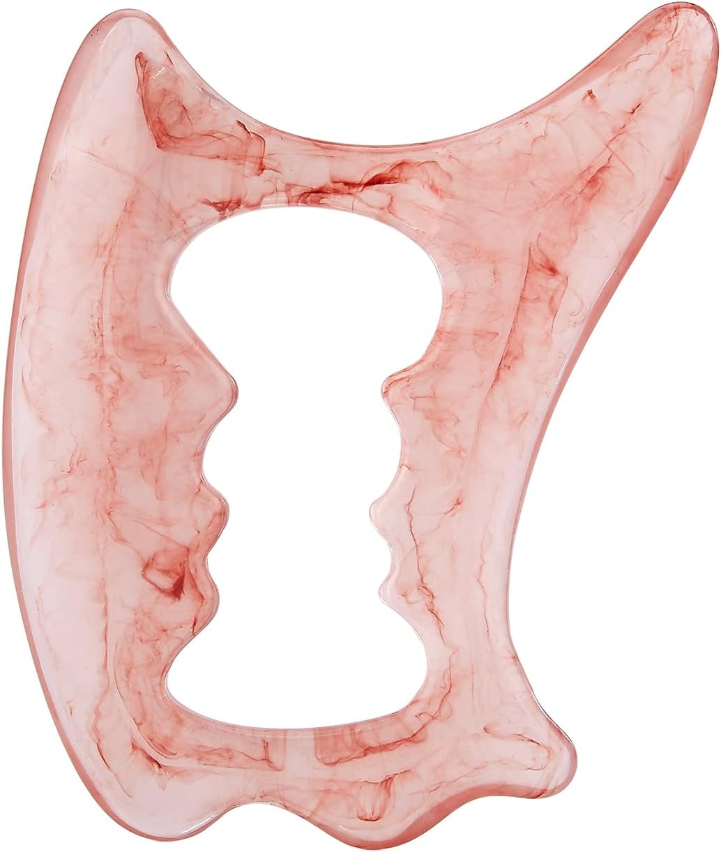 Large Body Gua Sha Tool D-Shape Resin Muscle Scraper Massage Tool for Lymph Drainage Myofascial Release Relieve Muscle Pain Cellulite Removal