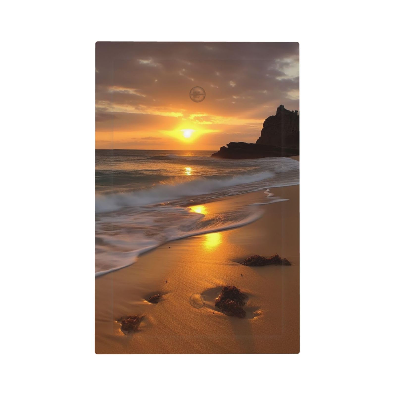 1-Gang Decorator Wall Plate Sunrise beach Light Switch Cover Single Gang Receptacle Outlet Wall Plate Mid Size 5" x 3" Wallplate Unbreakable Polycarbonate Outlet Faceplates Covers