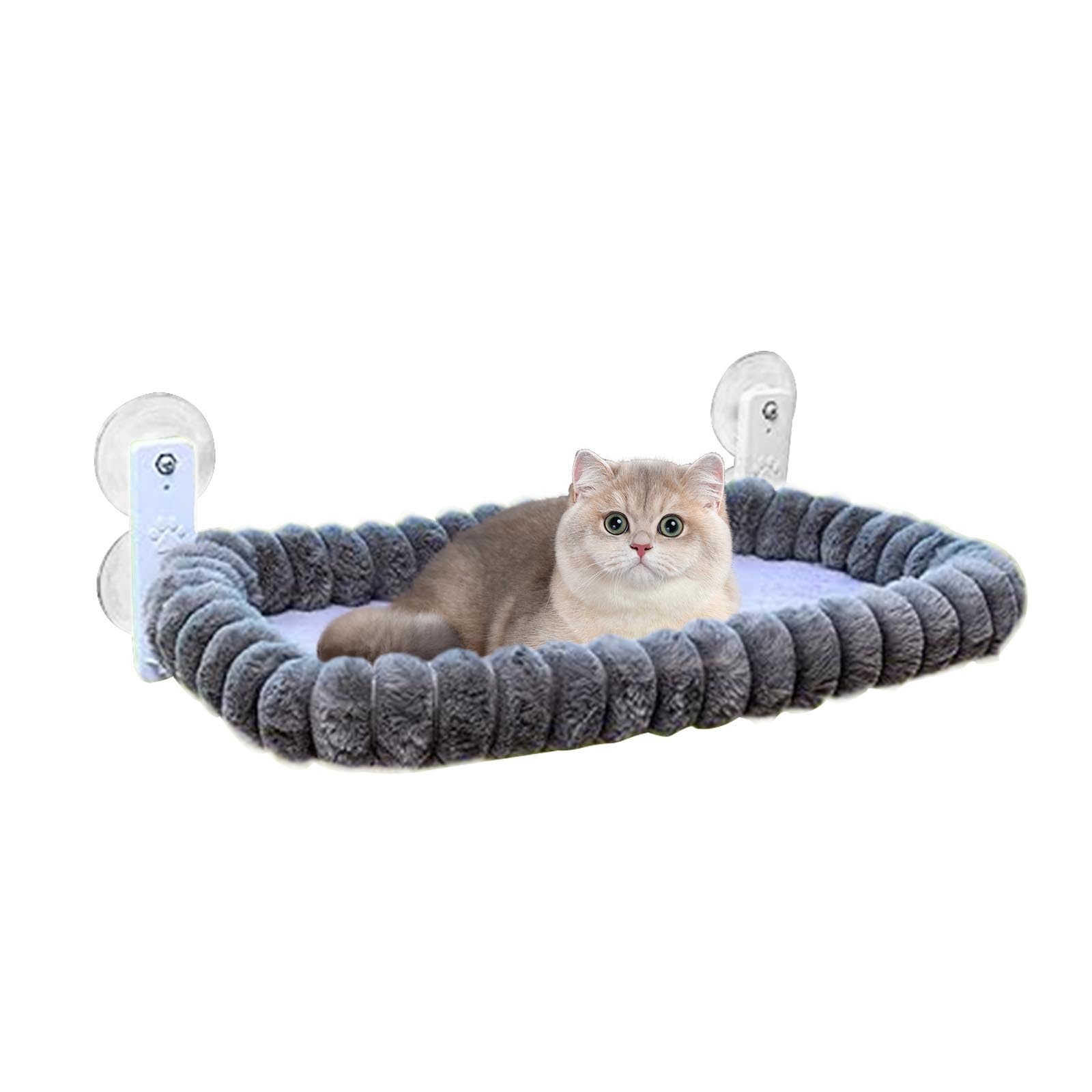 Cat Window Bed Foldable Cat Hammock Window Perch with 4 Strong Suction Cups