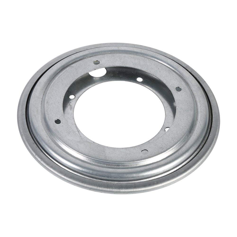 8-Inch Round Metal Swivel Plate Bearing, 360-Degree Turntable for Kitchen Cabinets, Display Stands, Silver