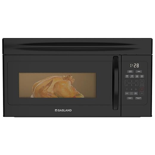 GASLAND 30 Inch Over the Range Microwave Oven, 1.7 Cu.ft Over Stove Microwave, 1000W with 10 Power Levels, Sensor Cooking, One Touch Cooking, 300 CFM, LED Lights, Black Microwave for Kitchen