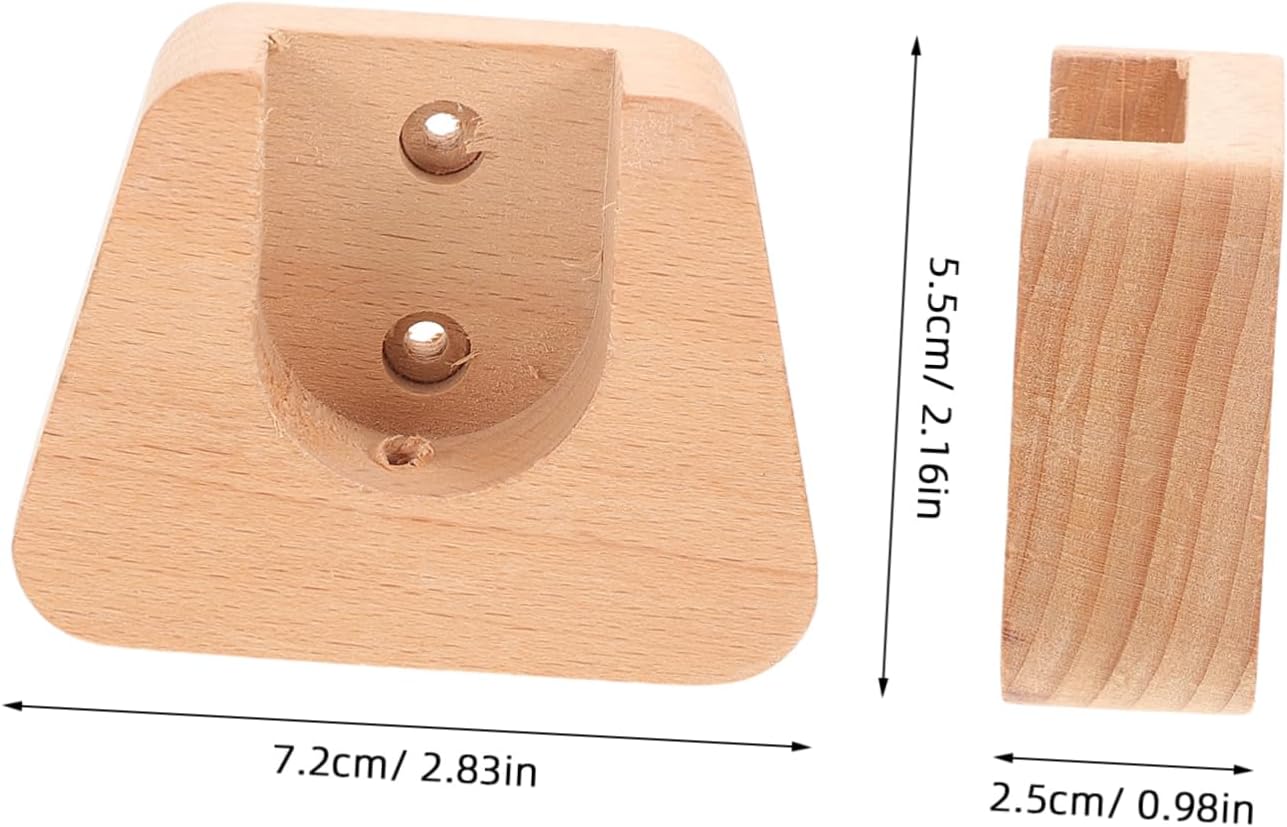 Luxshiny 2pcs Replacement Curtain Rod Holders Bracket for Rod Mount Holder Safety Elegance