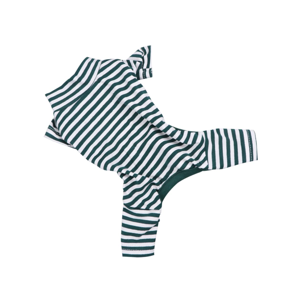 SUPVOX 3pezzi Tutina Jumpsuit Cotone Per Cani Di Piccola Taglia Costume Stile Stripes Verde Xs Per Inverno Comoda e Facile Da Indossare Perfetta Per Passeggiate e Foto Speciali