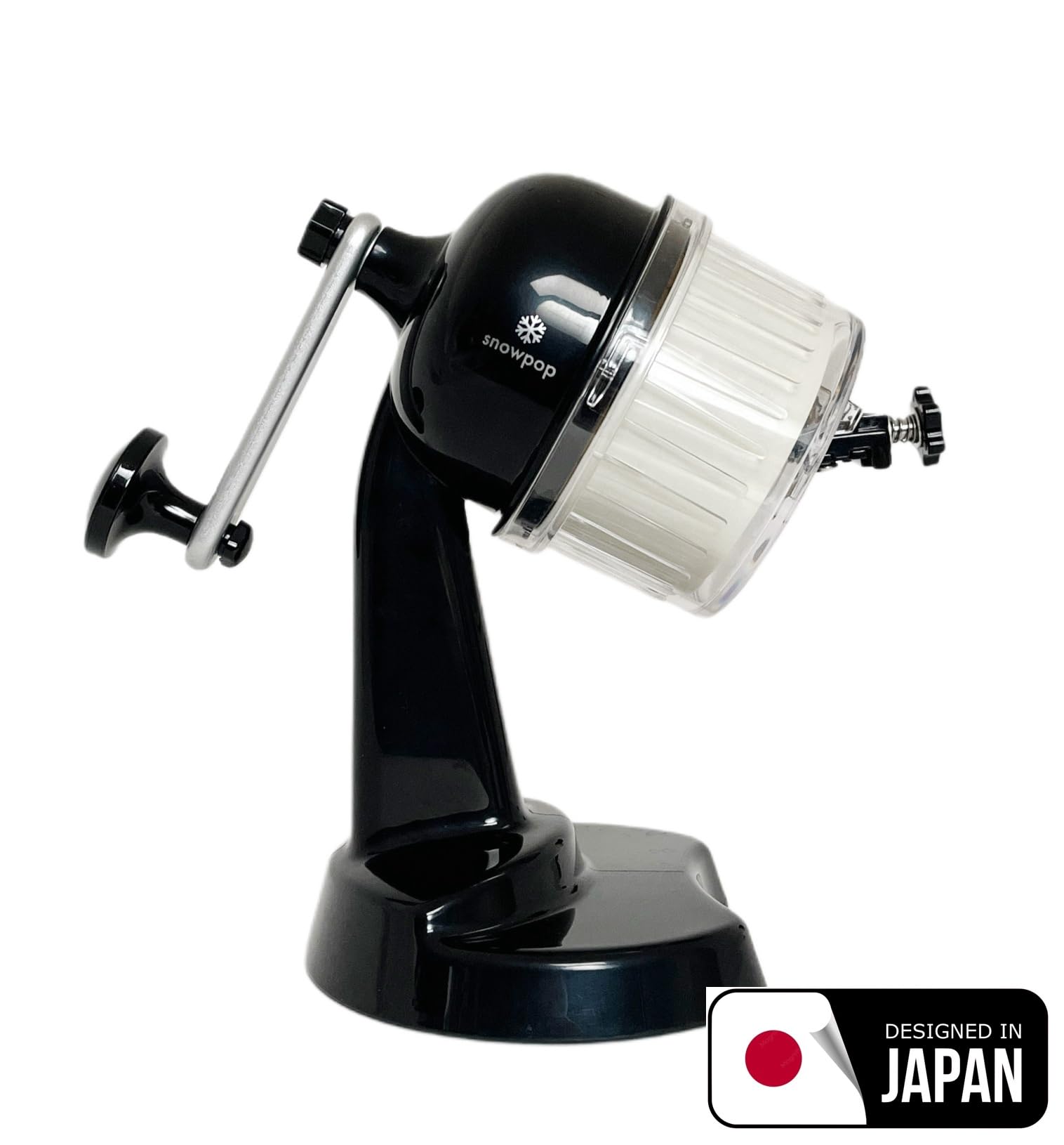 SNOWPOP - Machine japonaise premium à raser la glace. Réglable : glace pilée pour granités/cocktails ou neige légère pour kakigoris, entrées sâlées givrées ou snow'ktails.