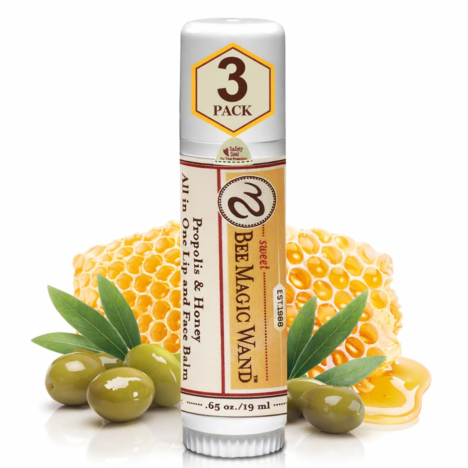 Medicine Mama's Apothecary Magic Wand All in One Lip and Face Balm,1.95 Ounces,3 Count