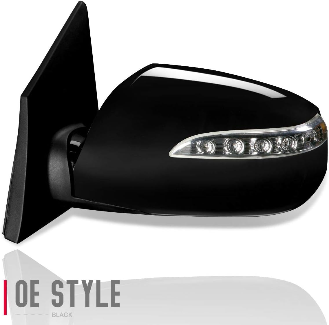 Auto Dynasty HY1320177 OE Style Powered+Turn Signal Driver/Left Side View Door Mirror Compatible with Hyundai Tucson 10-15