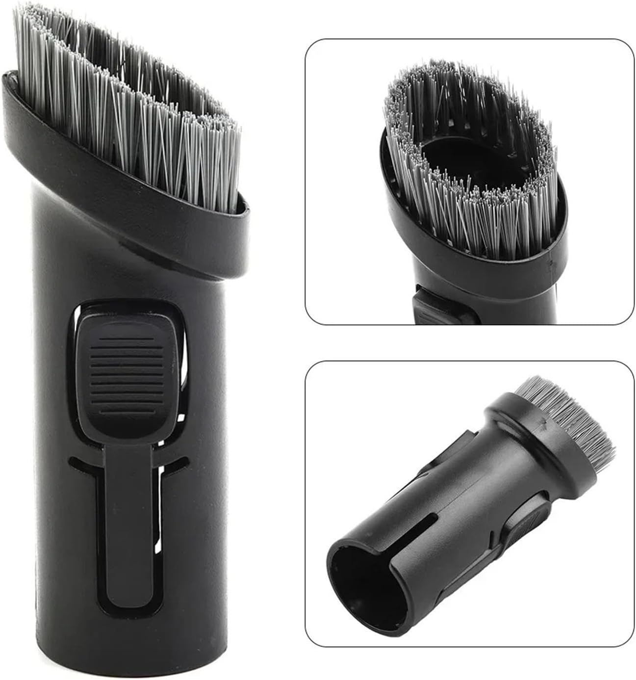 Genérico Compatible for Nozzle Suction Brush 1 Pc 2 in Black On Curved Bend Replacemrnt Vacuum Cleaner Wear-Resistance