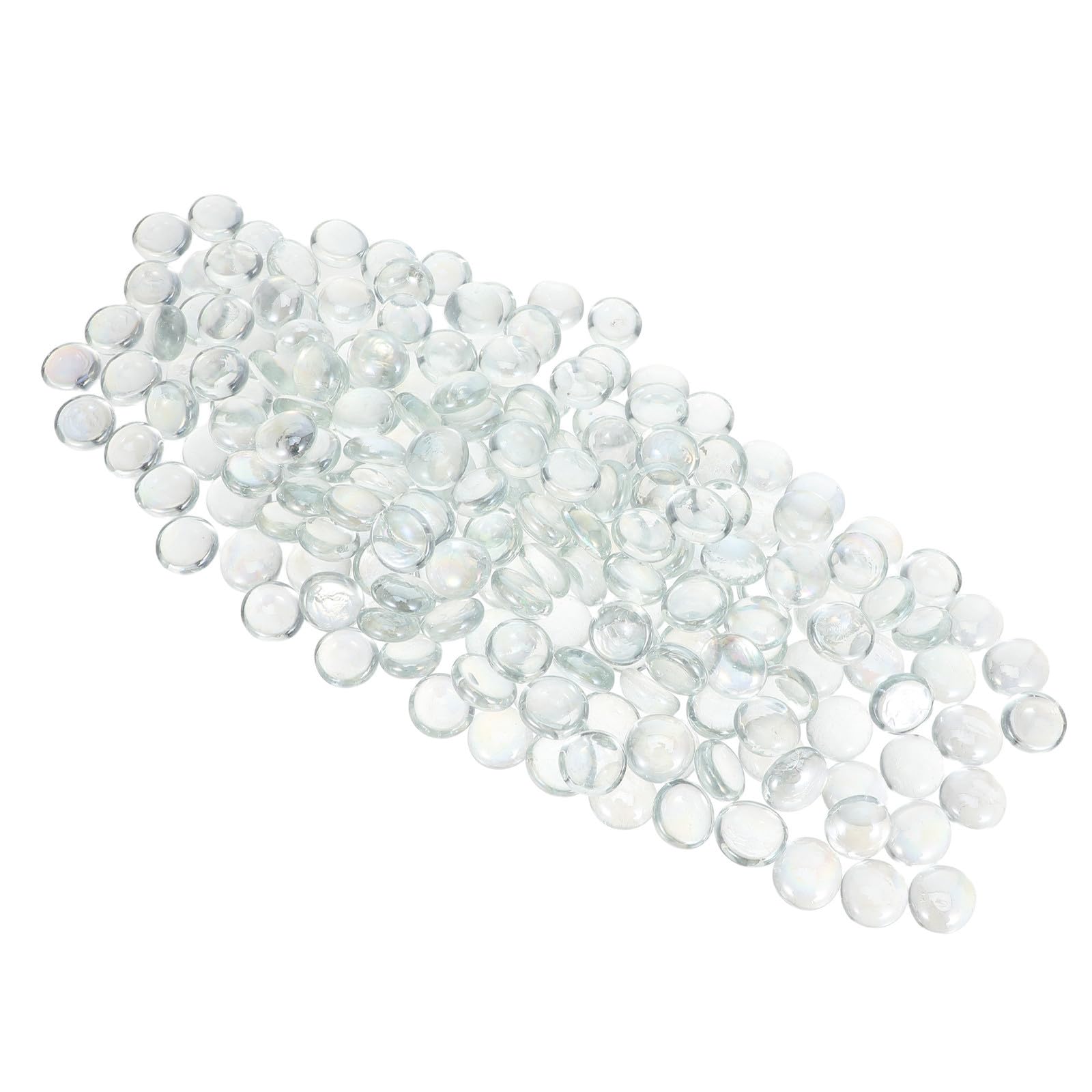 Sassolini di Vetro Piatti 17-19mm, 1800g, per Vasi e Composizioni
