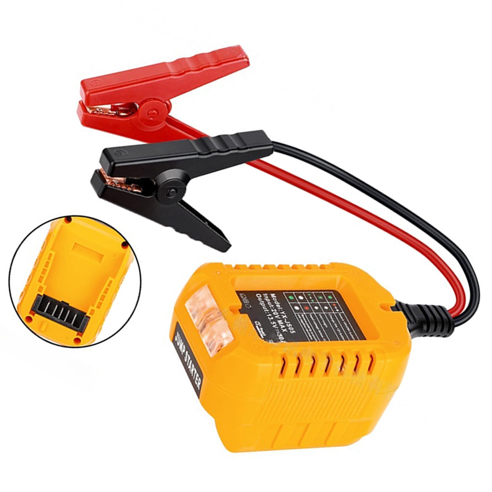 Newft B Jump Starting Cable Wire Starting Clamps Automotive Oosting Cable Power Tool Line For 18V-20V Attery Accessorie Car Jump Adapter