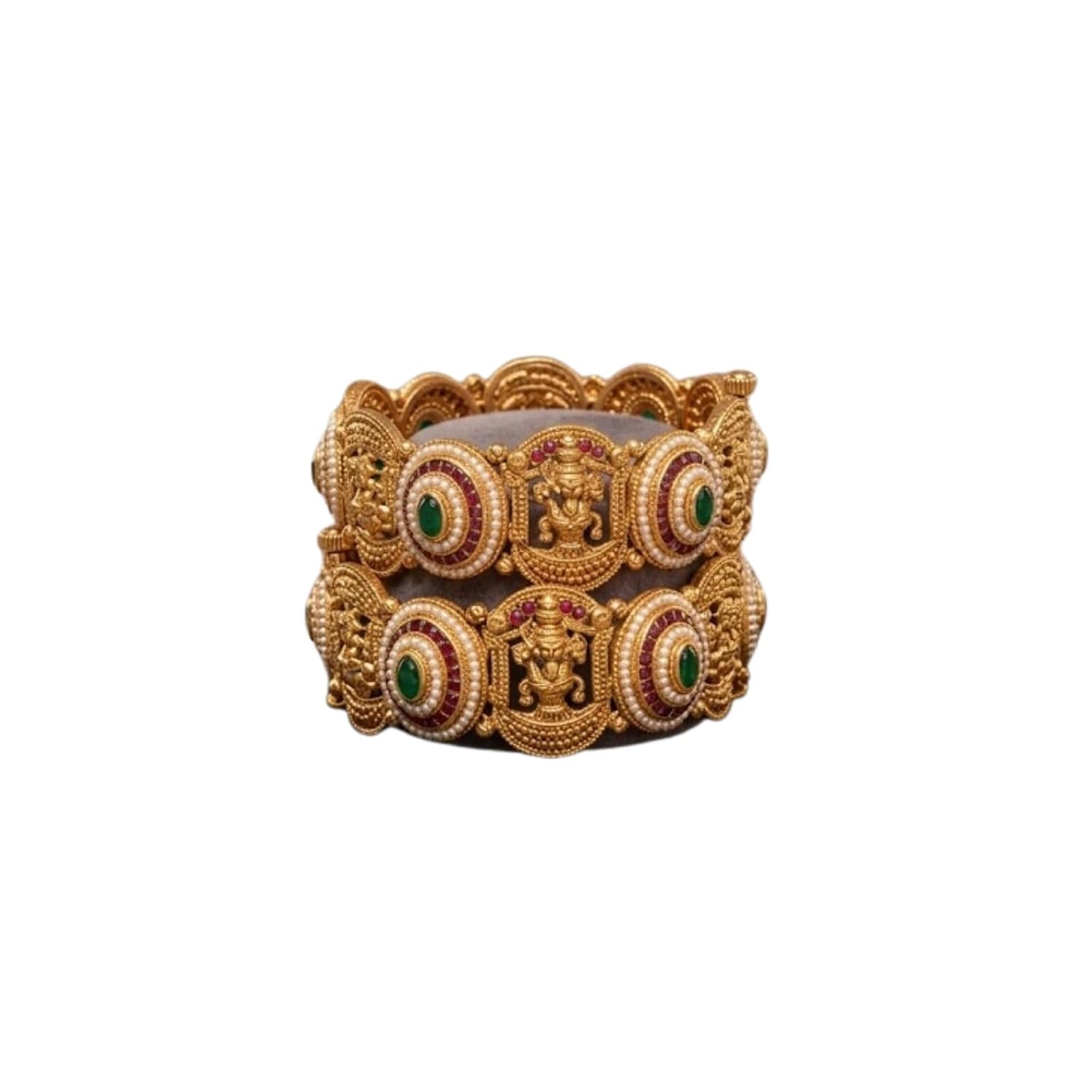 Rajwadi Kundan Meenakari Statement Bangles for Women – Royal Antique Gold Ethnic Bangle Set | Traditional Indian Bridal, W... - Review, Price and Buying Guide