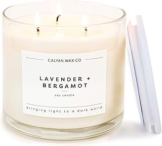 14 Moody Bathroom Ideas for Cozy Dramatic Relaxing Spaces 145 Calyan Wax Co. Lavender & Bergamot 3 Wick Scented Candle - 43 Hour Burn ...
