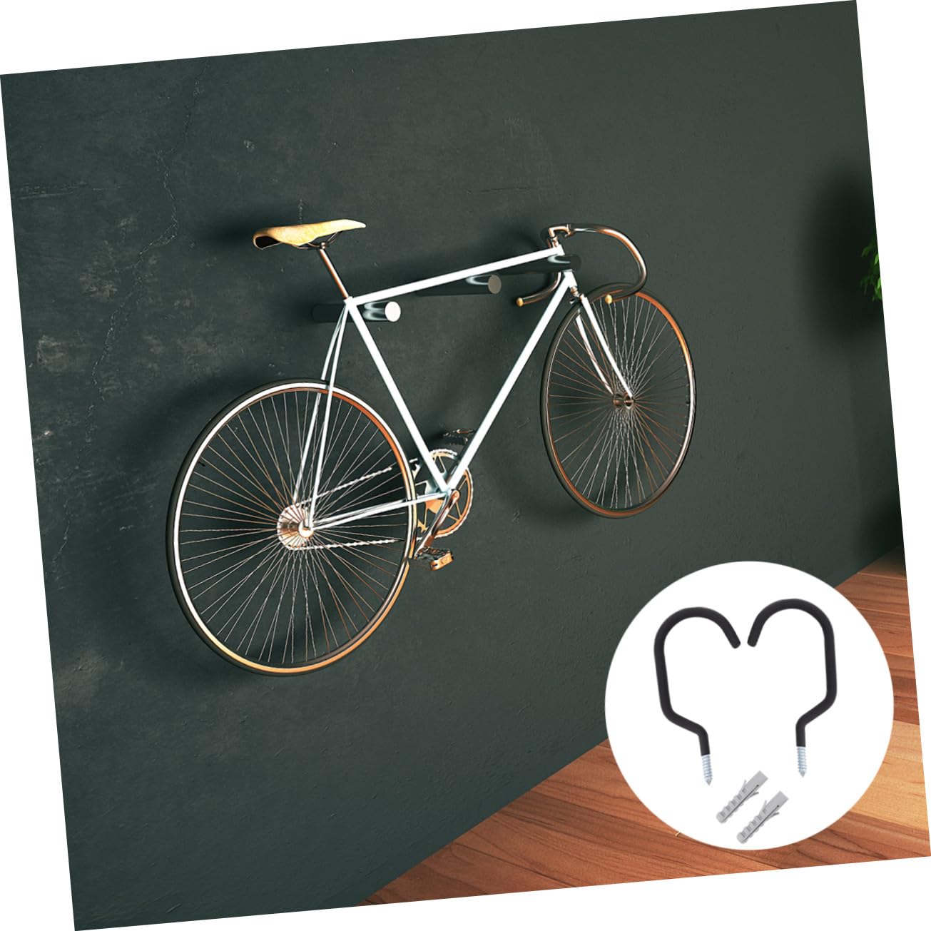 6 Stck. Fahrradhaken Schwerlast Metall Aufhängehaken mit Schrauben für Wandmontage Garage Fahrradaufhängung Stabile Halterung Einfache Installation Langlebig