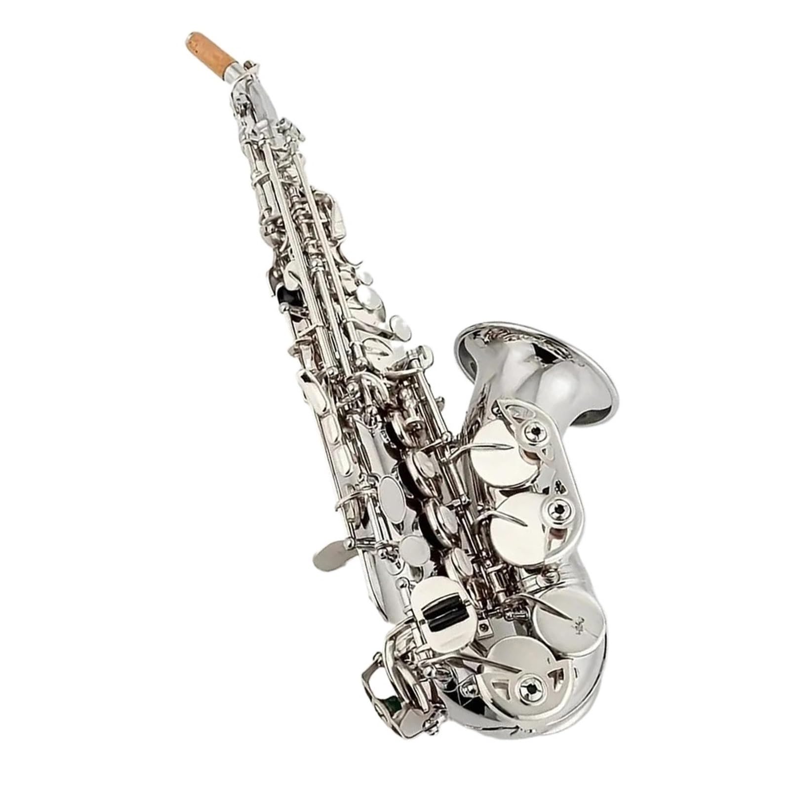 Sassofono Contralto In Ottone Placcato In Argento Nichelato Strumento Di Accordatura In Sib Con Bocchino Sassofono