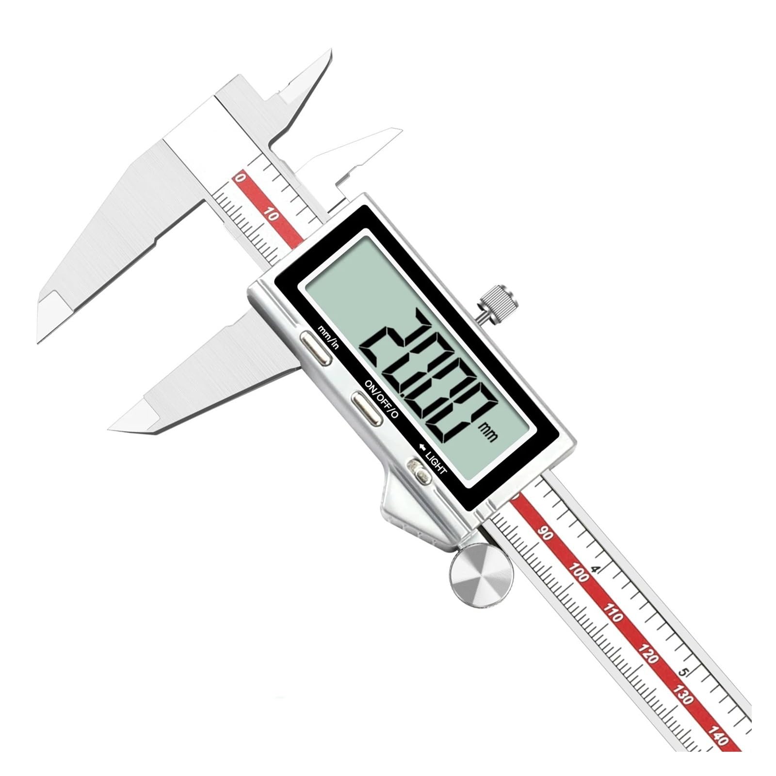 Suwmiarka ze stali nierdzewnej z wyświetlaczem cyfrowym 0-150 mm/6 cali Linijka elektroniczna 0,01 mm Pomiar długości