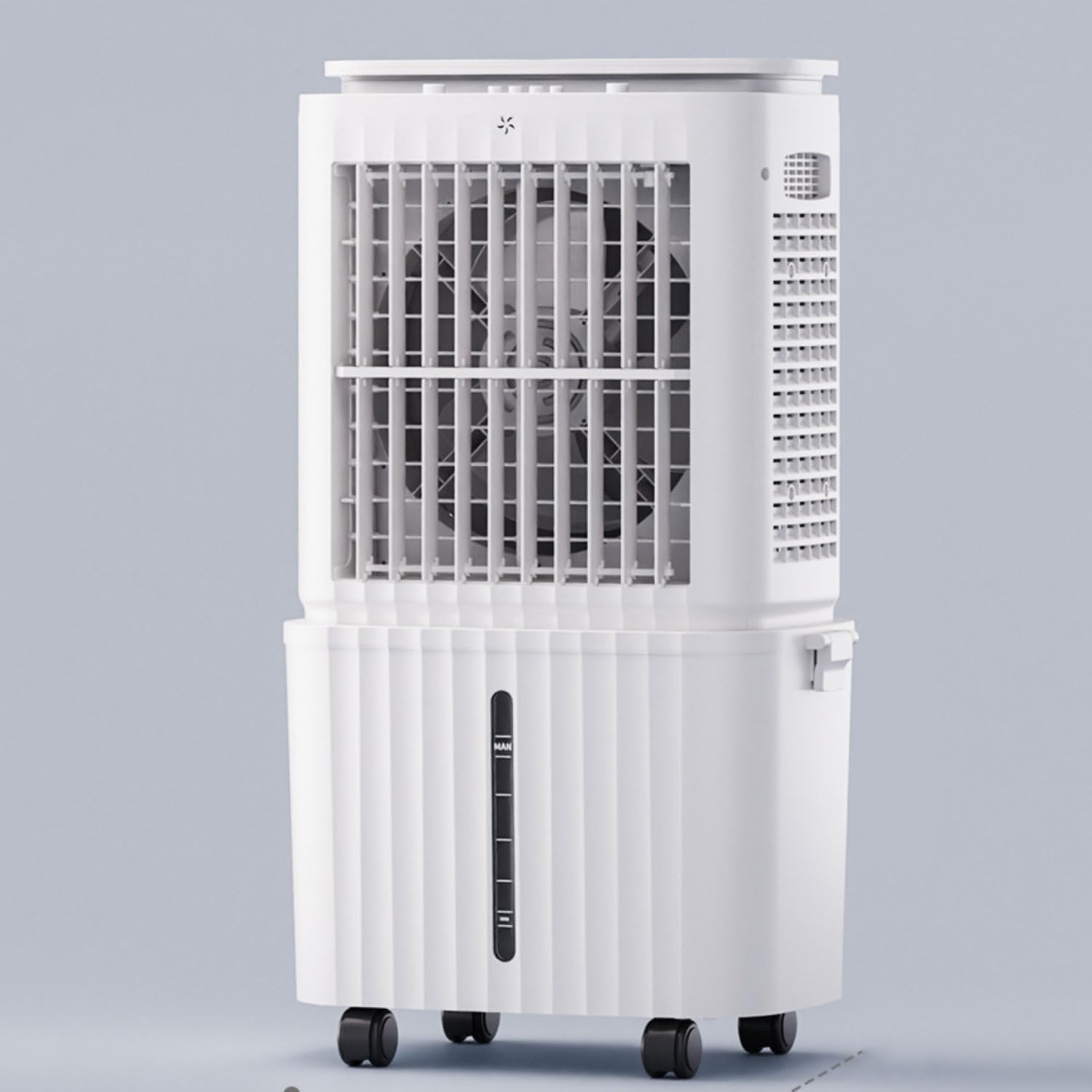 Climatizador Evaporativo Portátil con Tanque Desmontable 30L Enfriador de Aire Silencioso con Temporizador 12H 3 Velocidades 120° Oscilación Bajo Consumo Ventilador de Enfriamiento para Hogar