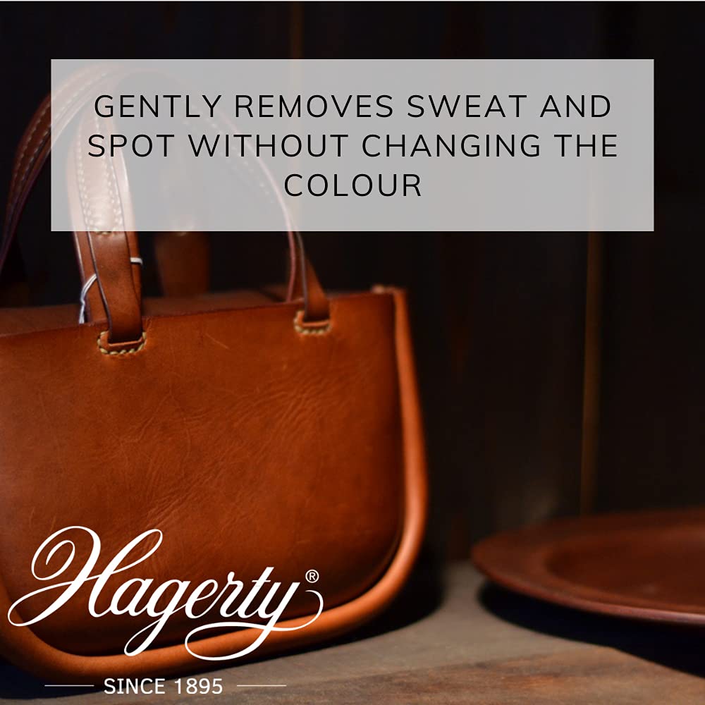 Hagerty Leather Care Środek do czyszczenia skóry 250 ml I Skuteczny bezbarwny krem do czyszczenia, satynowania i pielęgnacji skóry Czyści wszelkie przedmioty skórzane (sofa, torba ...) W zestawie
