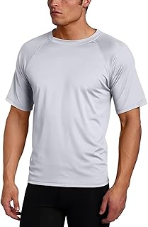 Men's Swim Shirt with Short Sleeves – UPF 50+ Rash Guard Quick-Dry Fabric