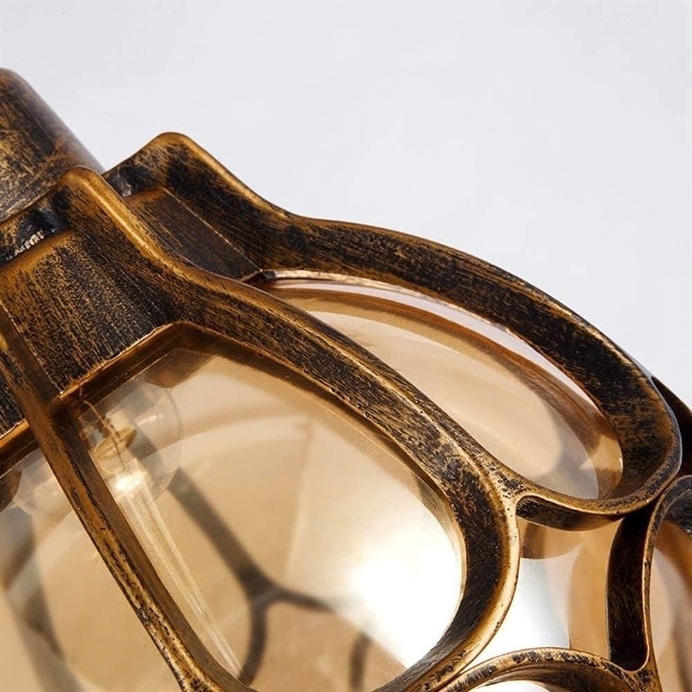 Retro Hanging Lantern Round Ball Chandelier Outdoor Waterproof Garden Light Grapee Corridor Light Balcony Villa Garden Landscape Light Adjustable Chandeliers/Brown/180 * 330Mm