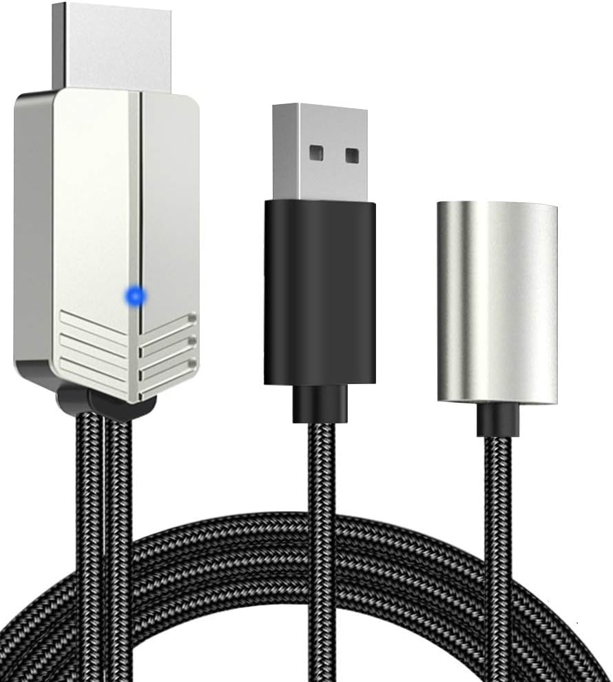 USB to HDMI Adapter Cable for Phone IPad, DIWUER Upgraded 6.6ft 1080P USB HD Cable to HDMI Adapter with Charging Port for iOS, Android, iPad to TV, Projector, Monitor