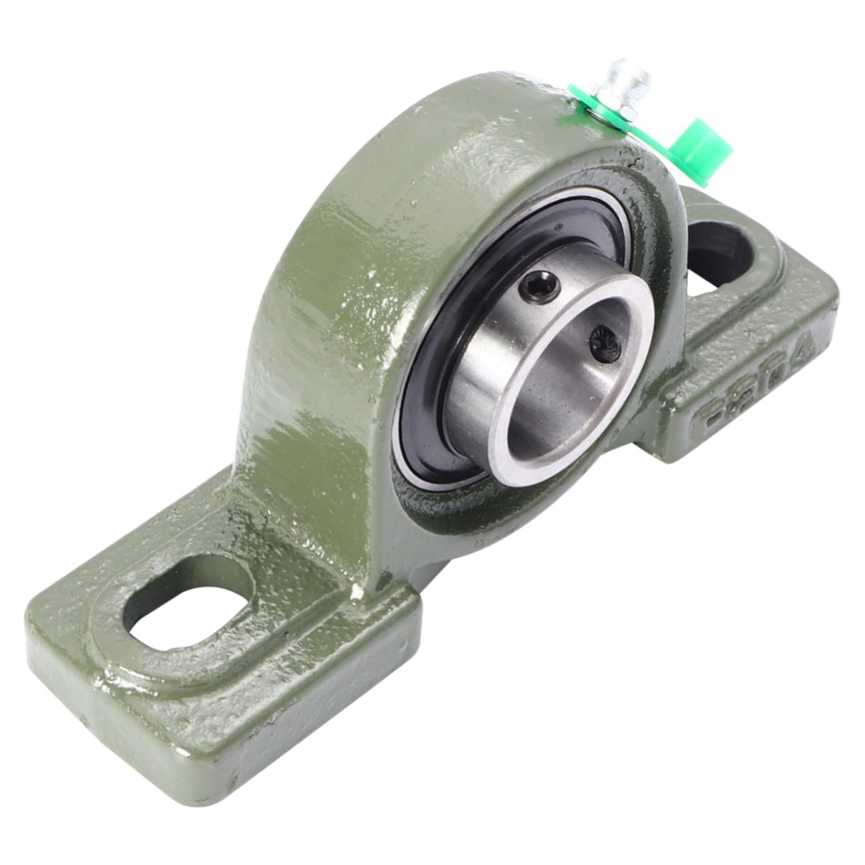 FUNOMOCYA 2pcs Spherical Bearing Self Aligning Pillow Block Heavy Duty Pillow Block Bearings Self-lubricating Bearing Pillow Block Flange Bearing Low Noise Bearing Pillow Block Bushing Green